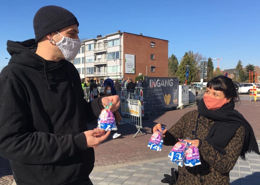 PVDA Geel in actie voor vrouwenrechten
